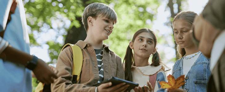 a school group on a trip