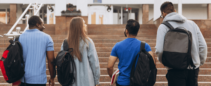 students with backpacks